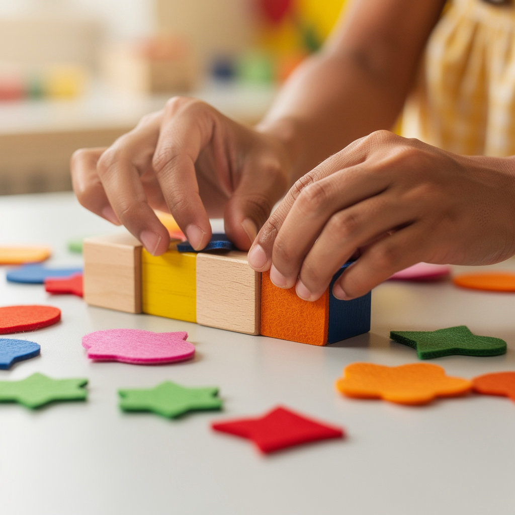 Chollas View Head Start children and educators engaged in a nurturing learning activity in San Diego